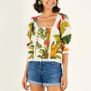 Farm Rio tropical top